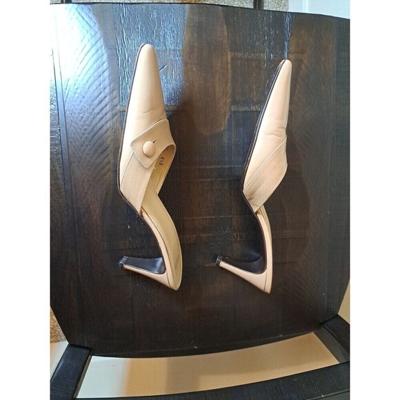 Coach Beige Leather Sandals - Picture 2 of 9